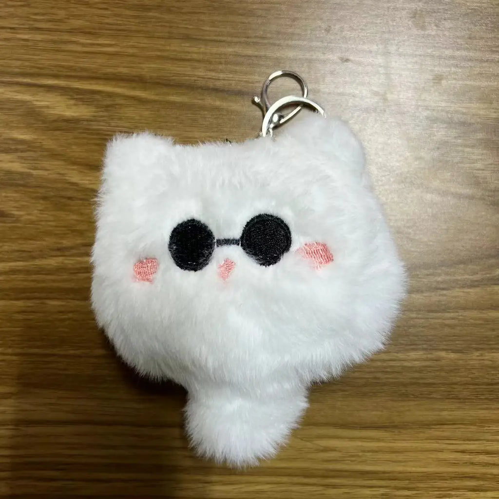 Jujutsu Kaisen Satoru Gojo White Cat Plush Pendant Cosplay 10cm Pet Cute Stuffed Doll Keychain Bag Decoration Toy