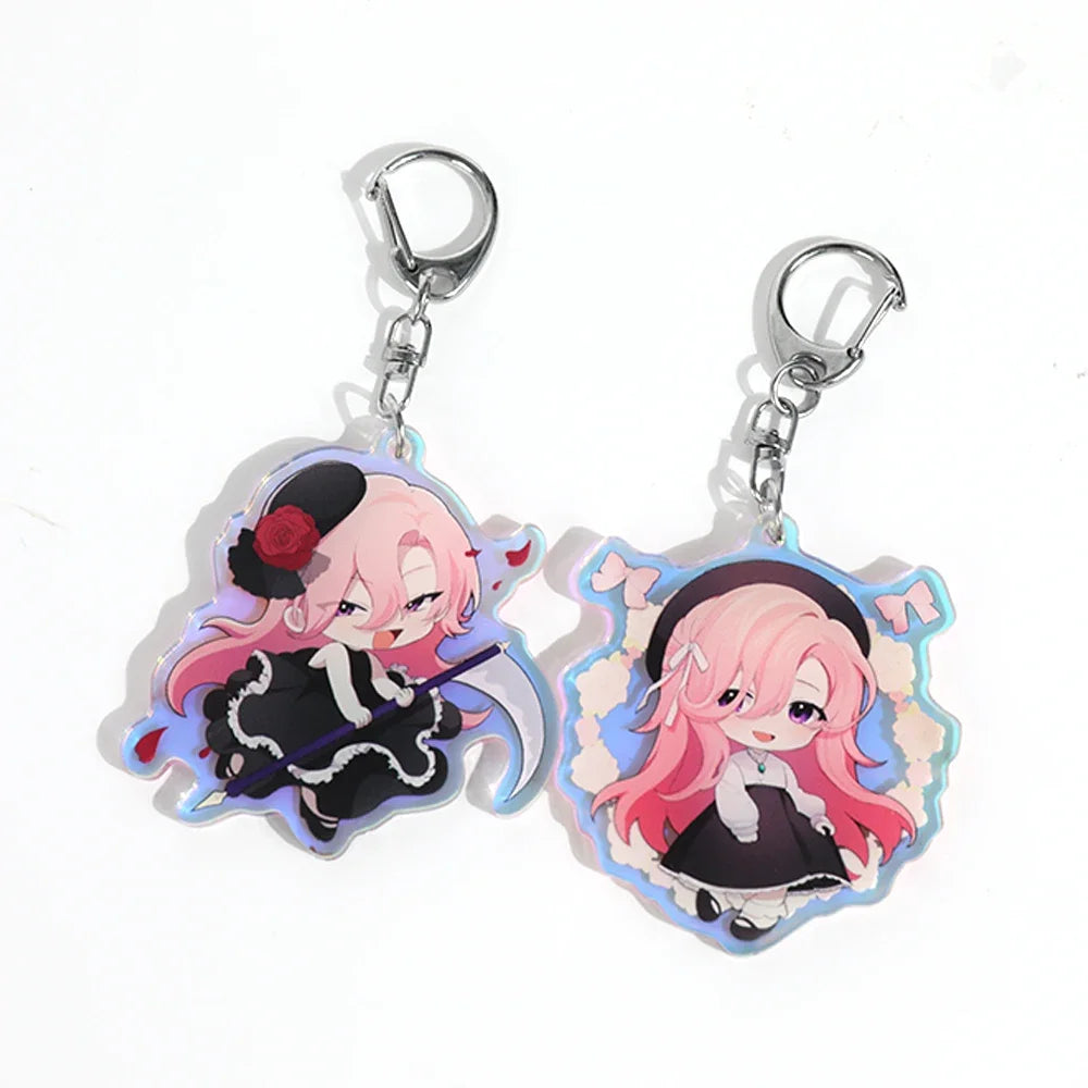 Custom Keychain Cartoon Acrylic Key Chain Photo Customized Anime Charms Hologram Clear Personalized Designer Car Keychains