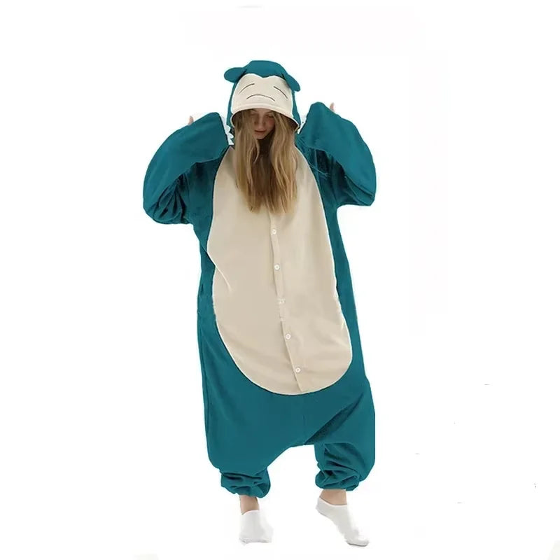 TAKARA TOMY Pokemon Cosplay Kigurumi Onesie Snorlax Jigglypuff Umbreon Gengar Costume Halloween Adult Anime Bulbasaur Pajamas