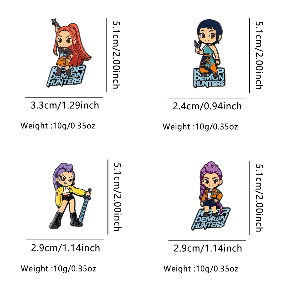 Hot Anime Movie Enamel Pin Demon Lapel Pins for Backpacks Cool Girl Group Cartoon  Badges Cosplay Brooch Clothes Gift Friends