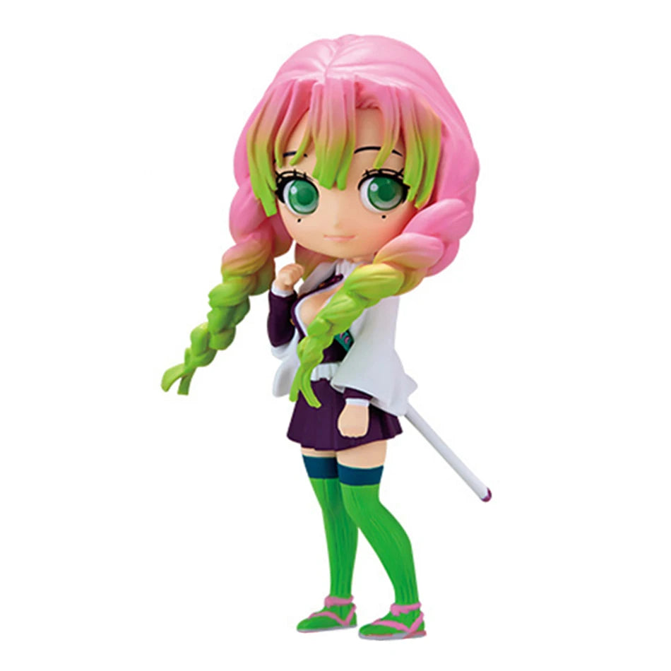 Anime 15cm Demon Slayer Figure Nezuko Tanjirou Zenitsu Inosuke Kyoujurou Giyuu Kawaii Qposket PVC Model Toys children Gift