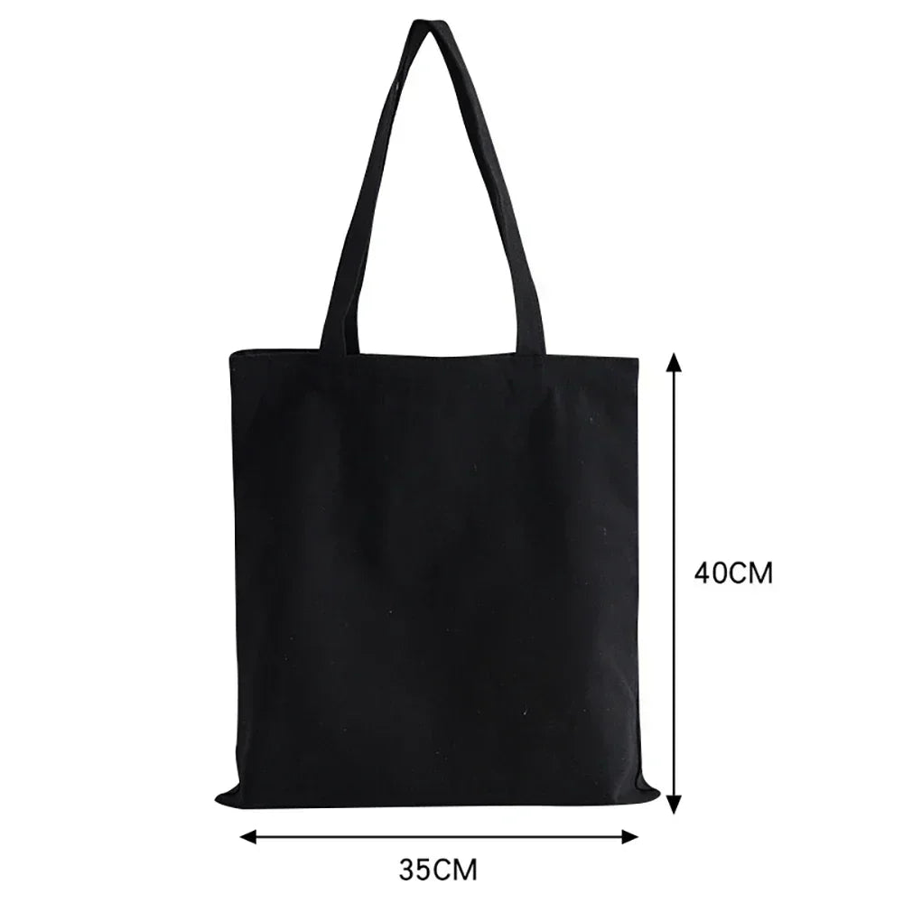 Women Bag Jujutsu Kaisen Canvas Bag Japanese Anime Women Shoulder Bag Ins Harajuku Large Capacity Vintage Cartoon Shopper Bags