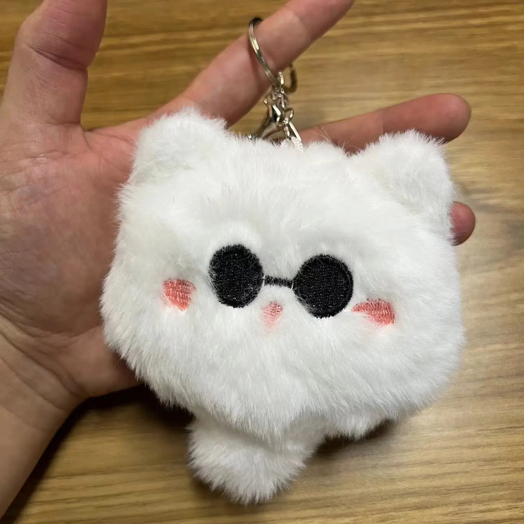Jujutsu Kaisen Satoru Gojo White Cat Plush Pendant Cosplay 10cm Pet Cute Stuffed Doll Keychain Bag Decoration Toy