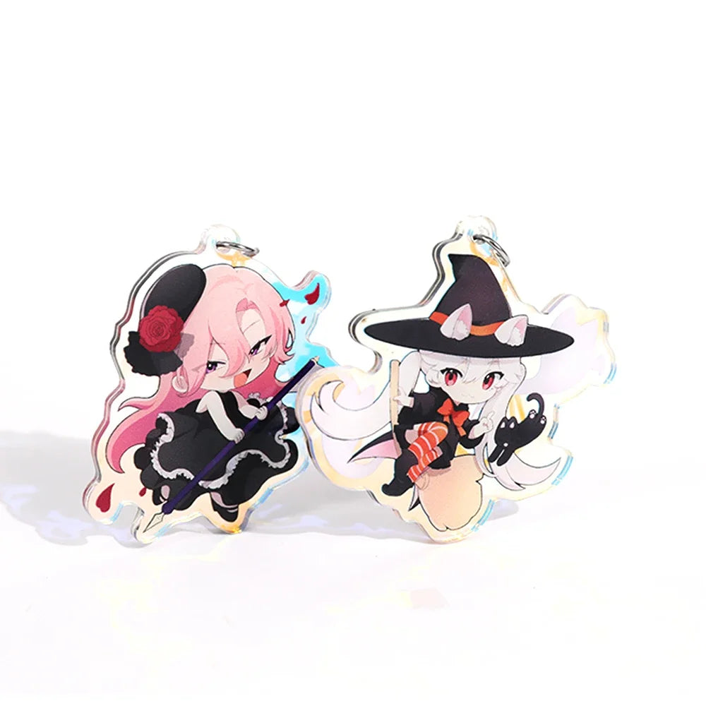 Custom Keychain Cartoon Acrylic Key Chain Photo Customized Anime Charms Hologram Clear Personalized Designer Car Keychains