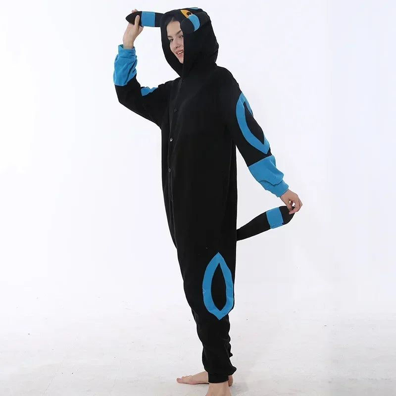 TAKARA TOMY Pokemon Cosplay Kigurumi Onesie Snorlax Jigglypuff Umbreon Gengar Costume Halloween Adult Anime Bulbasaur Pajamas