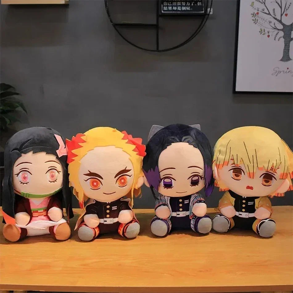 @20cm Hot Japan Demon Slayer Plush Dolls Lovely Anime Kimetsu No Yaiba Kamado Tanjirou Nezuko Zenitsu Kyoujurou Toys Kids Gifts
