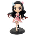 Anime 15cm Demon Slayer Figure Nezuko Tanjirou Zenitsu Inosuke Kyoujurou Giyuu Kawaii Qposket PVC Model Toys children Gift