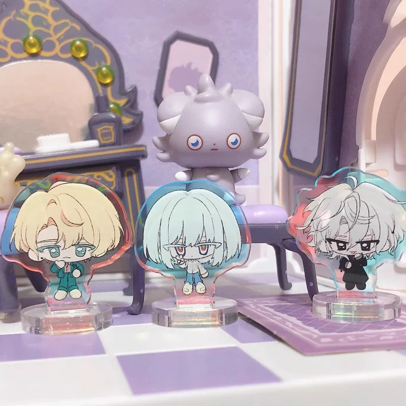 Personalized Mini Standee Custom Anime Figure Clear Acrylic Model Plate Decor Photo Standing Sign Keychain Stand For Fans Gifts