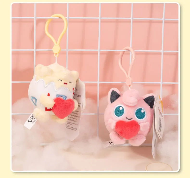 Pokémon Pikachu Gengar Charmander Togepi Anime Plush Toy Cartoon & Cute Doll keyring Children's Toy Backpack pendant