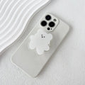 Acrylic Material Cartoon Cute Bear Design Phone Holder Foldable Grip