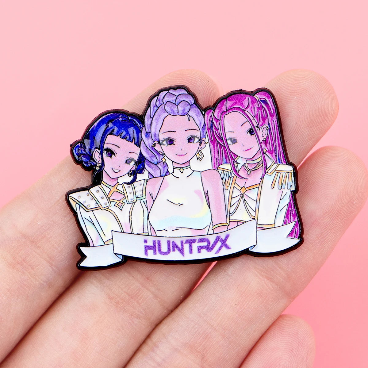 Hot Anime Movie Enamel Pin Demon Lapel Pins for Backpacks Cool Girl Group Cartoon  Badges Cosplay Brooch Clothes Gift Friends