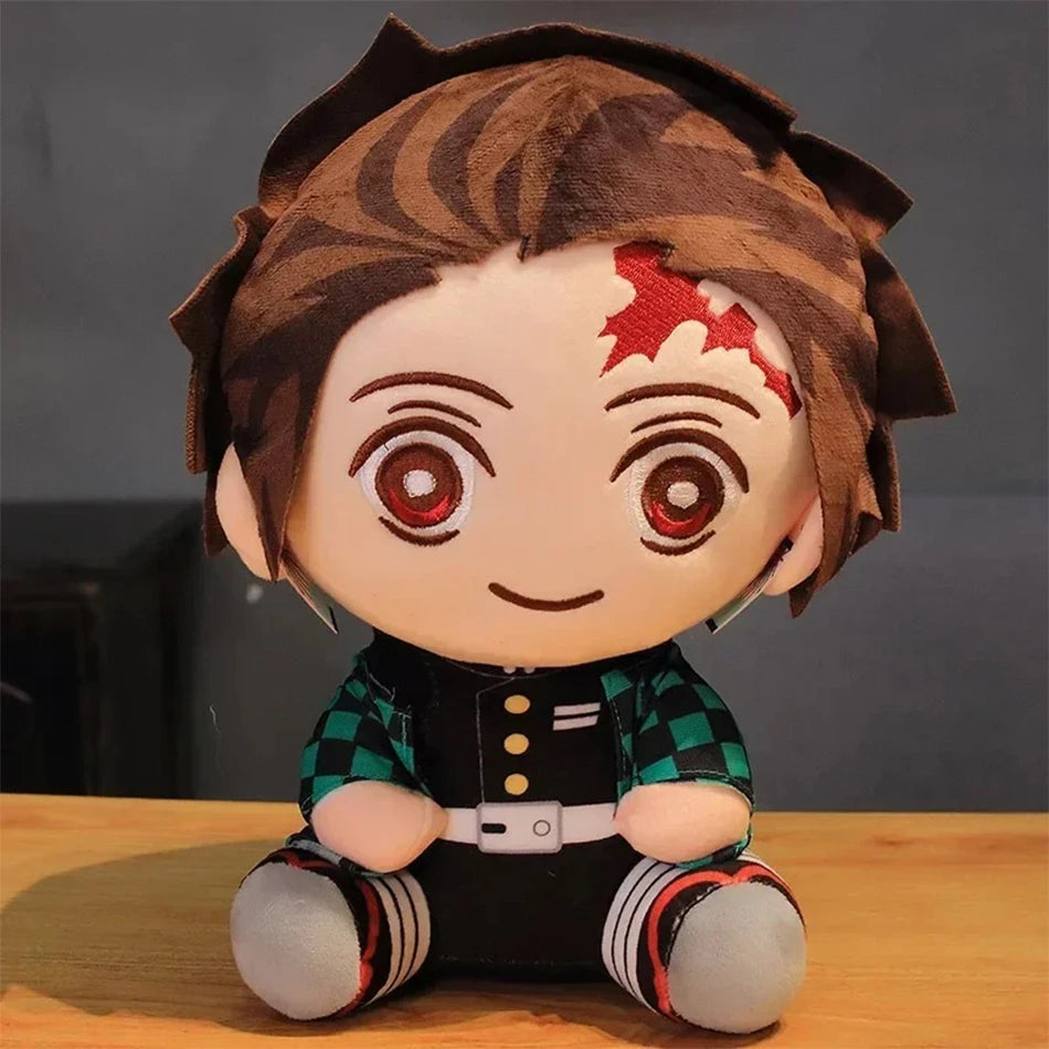 @20cm Hot Japan Demon Slayer Plush Dolls Lovely Anime Kimetsu No Yaiba Kamado Tanjirou Nezuko Zenitsu Kyoujurou Toys Kids Gifts
