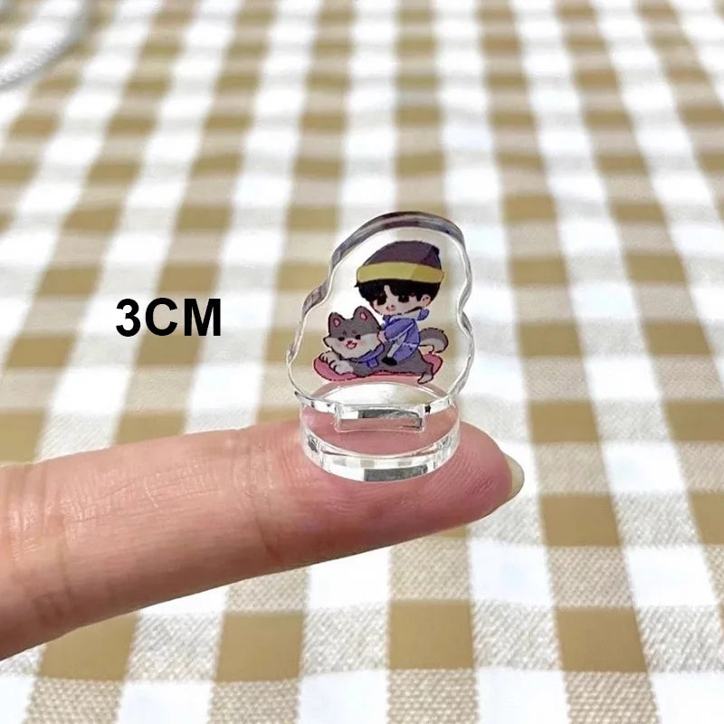 Personalized Mini Standee Custom Anime Figure Clear Acrylic Model Plate Decor Photo Standing Sign Keychain Stand For Fans Gifts