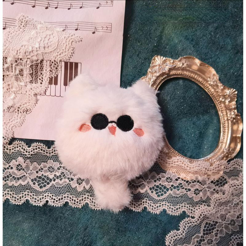 Jujutsu Kaisen Satoru Gojo White Cat Plush Pendant Cosplay 10cm Pet Cute Stuffed Doll Keychain Bag Decoration Toy