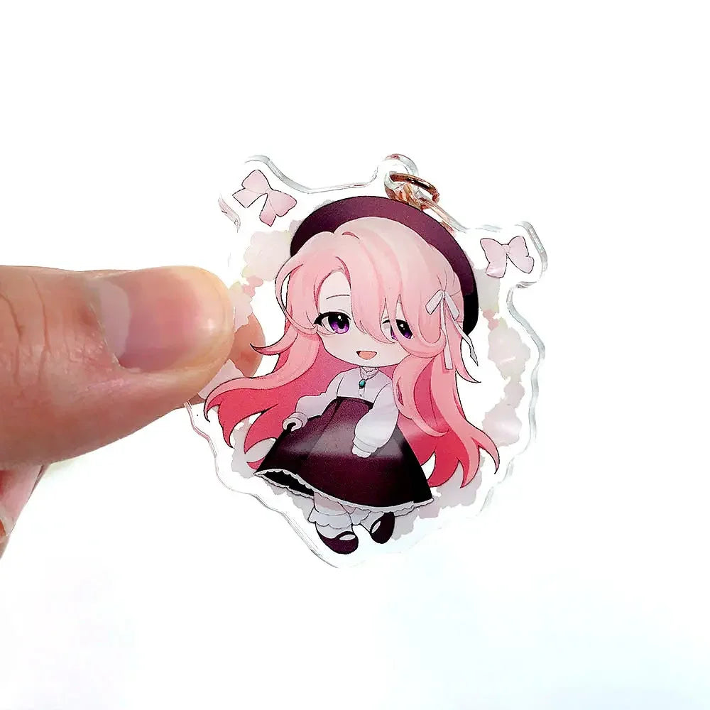 Custom Keychain Cartoon Acrylic Key Chain Photo Customized Anime Charms Hologram Clear Personalized Designer Car Keychains