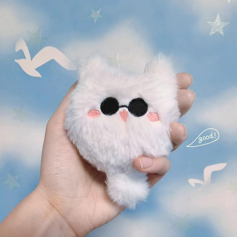 Jujutsu Kaisen Satoru Gojo White Cat Plush Pendant Cosplay 10cm Pet Cute Stuffed Doll Keychain Bag Decoration Toy