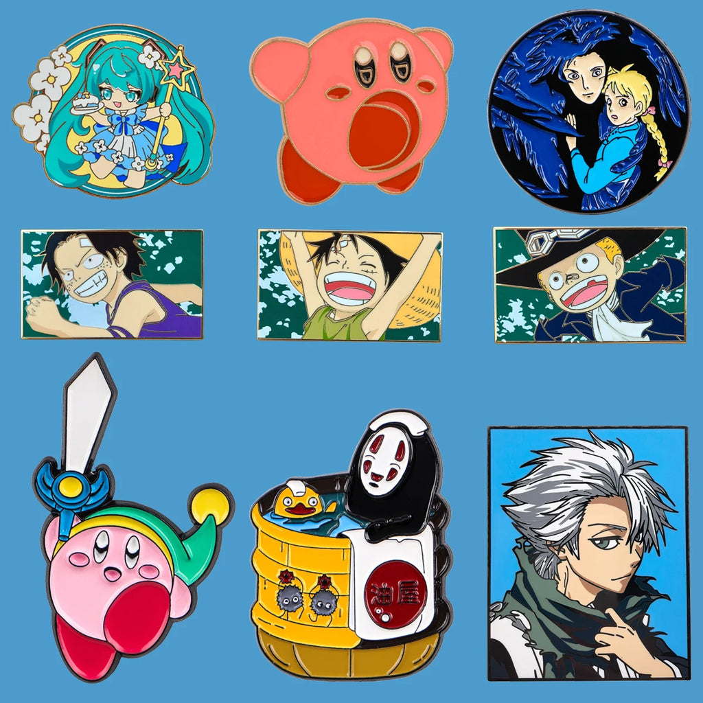 Hot Anime Movie Enamel Pin Demon Lapel Pins for Backpacks Cool Girl Group Cartoon  Badges Cosplay Brooch Clothes Gift Friends