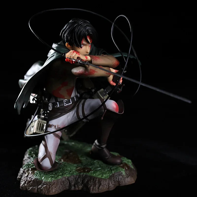 Attack on Titan Mystery Box Anime Figure Collection Eren Mikasa Levi Figurines Shingeki no Kyojin Desktop Decor Surprise Gift